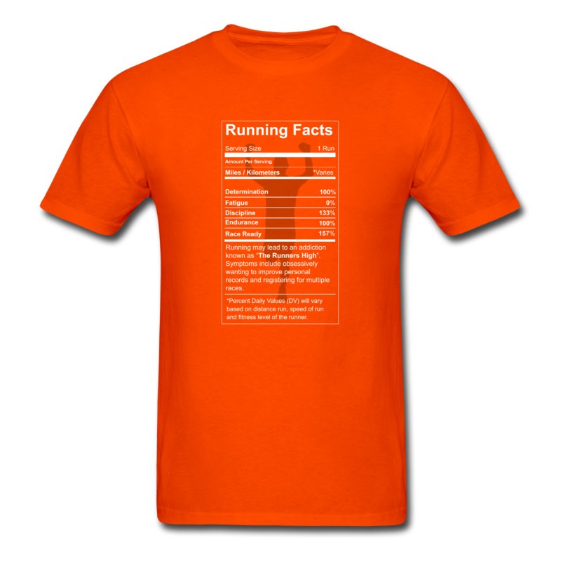 Men's Running - All Running Facts Awesome T-shirt T-Shirt