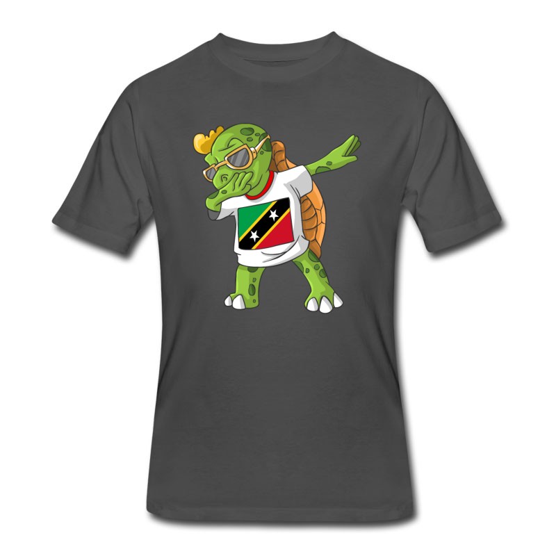 Men's Saint Kitts And Nevis Dabbing Turtle T-Shirt