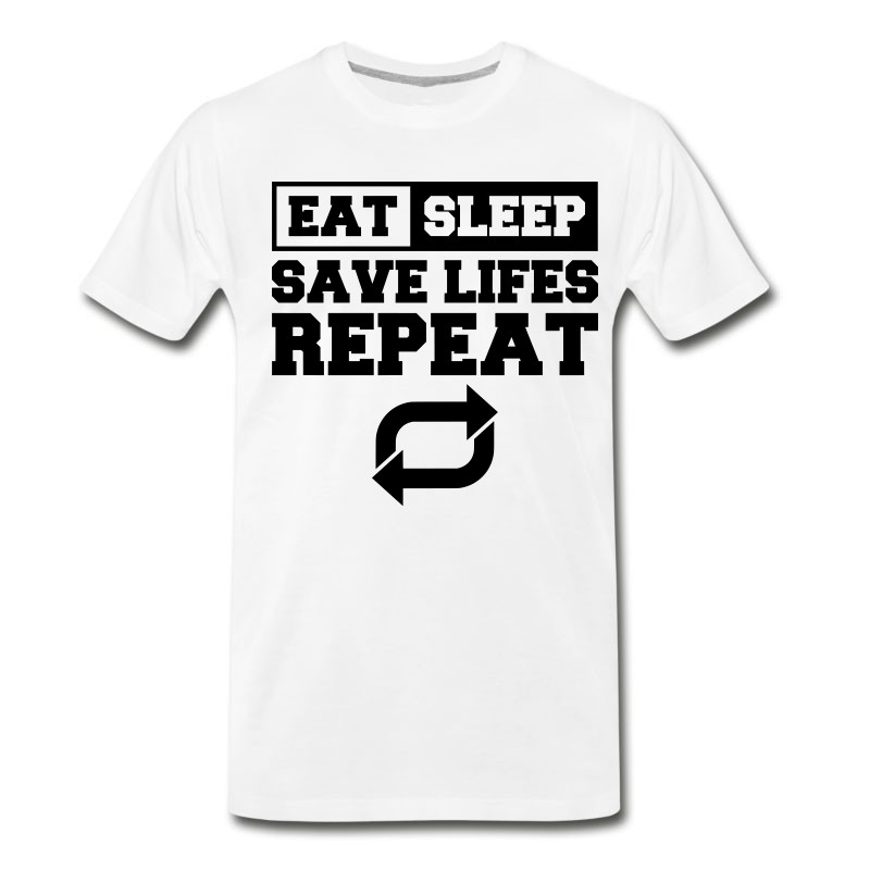 Men's Save Lifes T-Shirt Present Birthday Gift Idea Fun T-Shirt