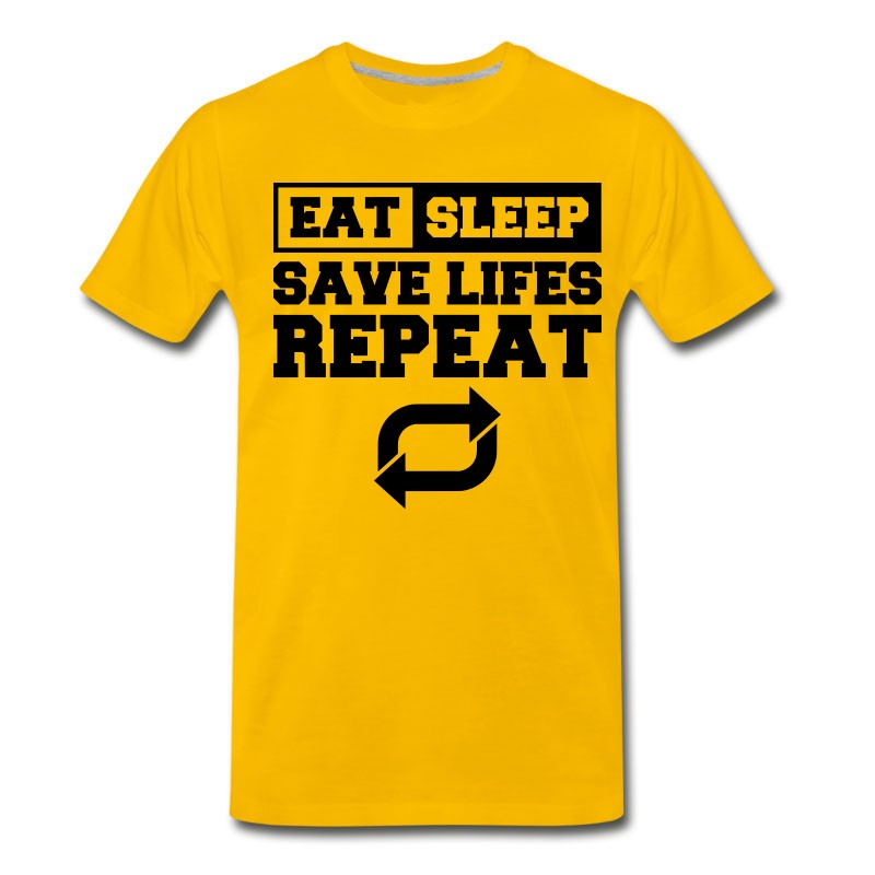 Men's Save Lifes T-Shirt Present Birthday Gift Idea Fun T-Shirt