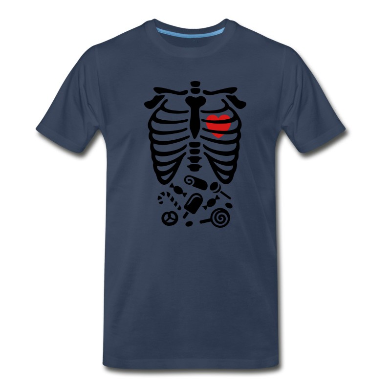 Men's Scary Halloween X-Ray Costume Candy T-Shirt