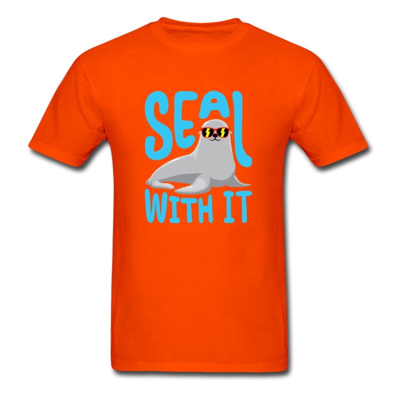 Men's Seal With It Funny Seals T-Shirt