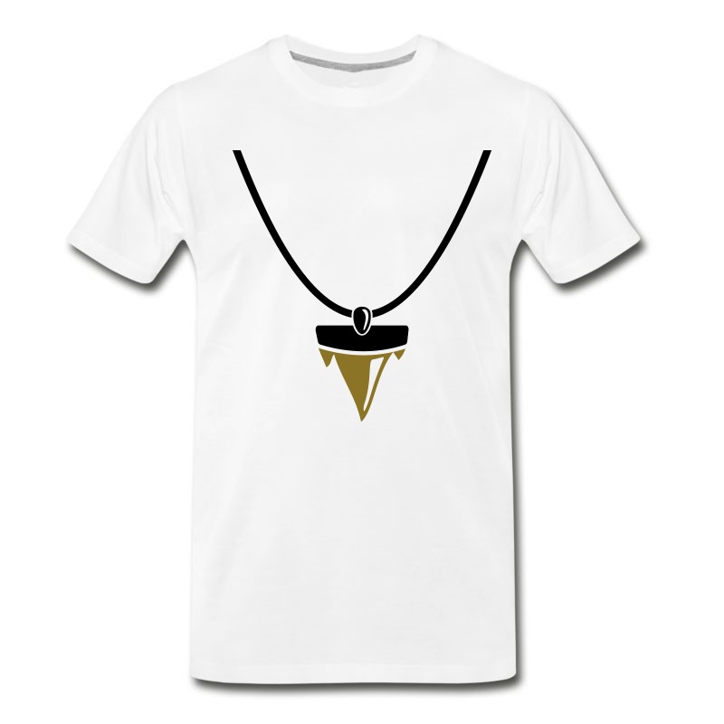 Men's Shark Tooth Necklace T-Shirt