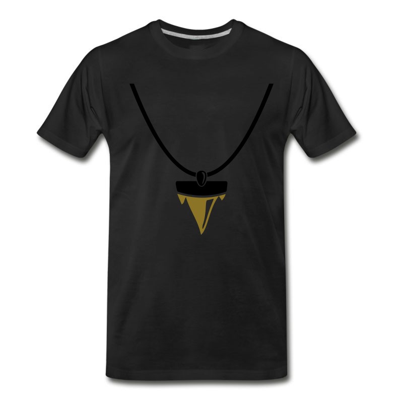 Men's Shark Tooth Necklace T-Shirt