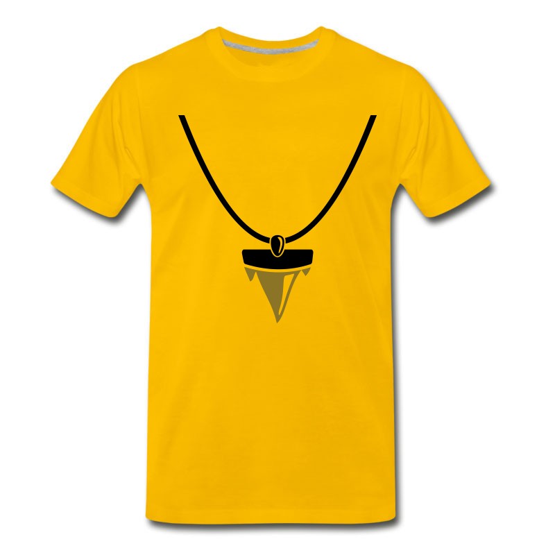 Men's Shark Tooth Necklace T-Shirt