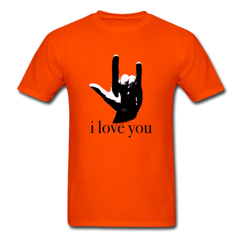 Men's Sign Language I Love You T-Shirt