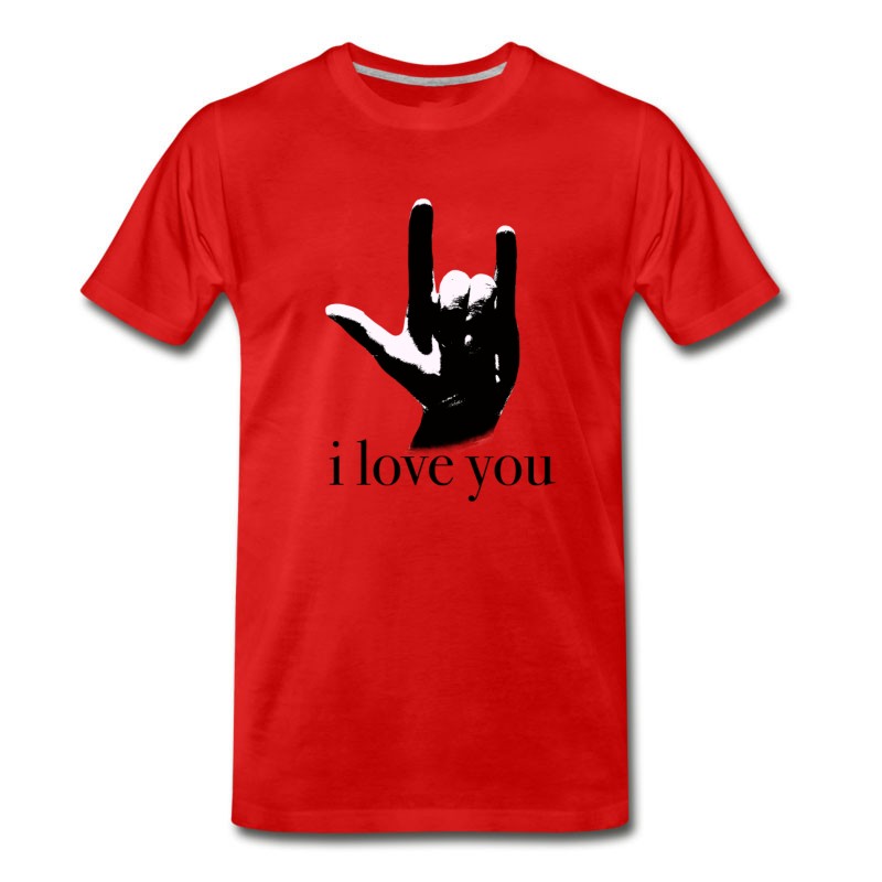 Men's Sign Language I Love You T-Shirt