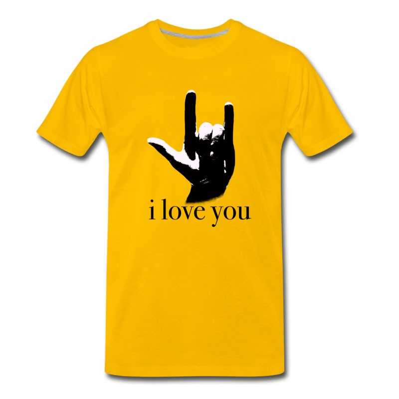 Men's Sign Language I Love You T-Shirt