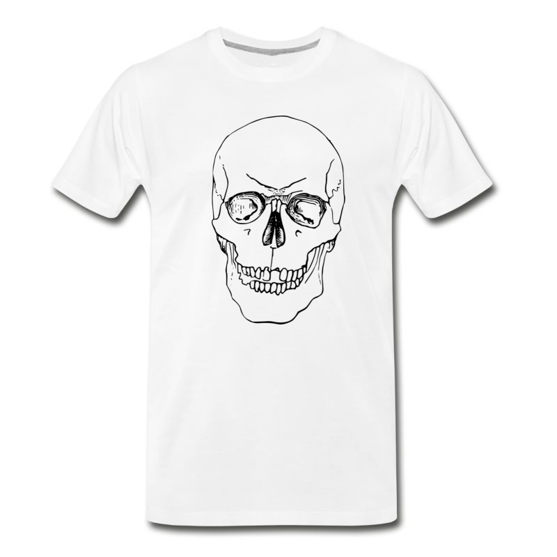 Men's Skeleton Skelett Bones Knochen Skull Schaedel47 T-Shirt