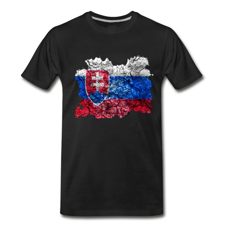 Men's Slovakia Vintage Flag T-Shirt