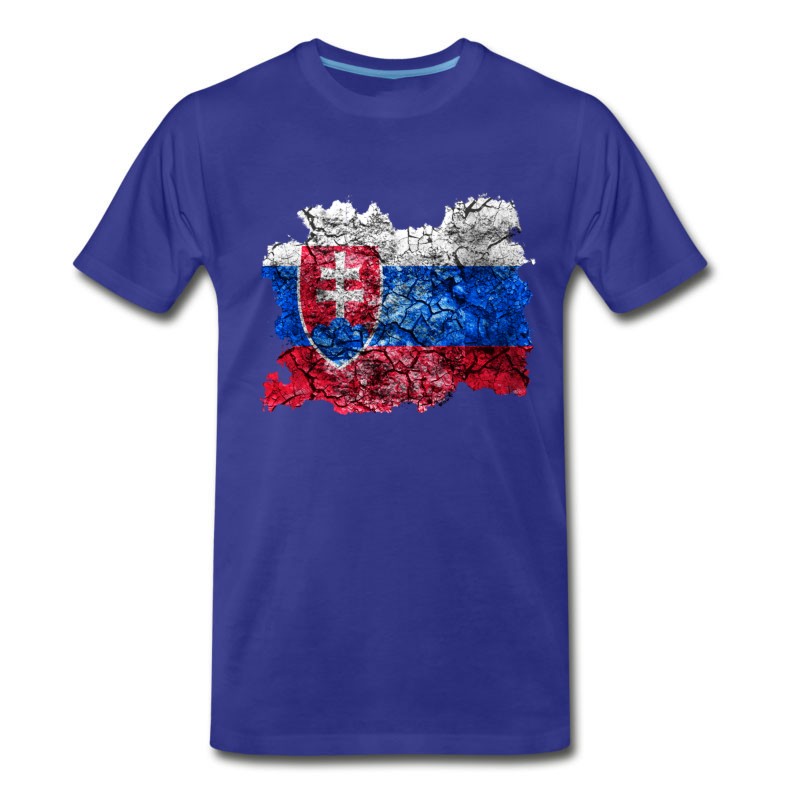 Men's Slovakia Vintage Flag T-Shirt