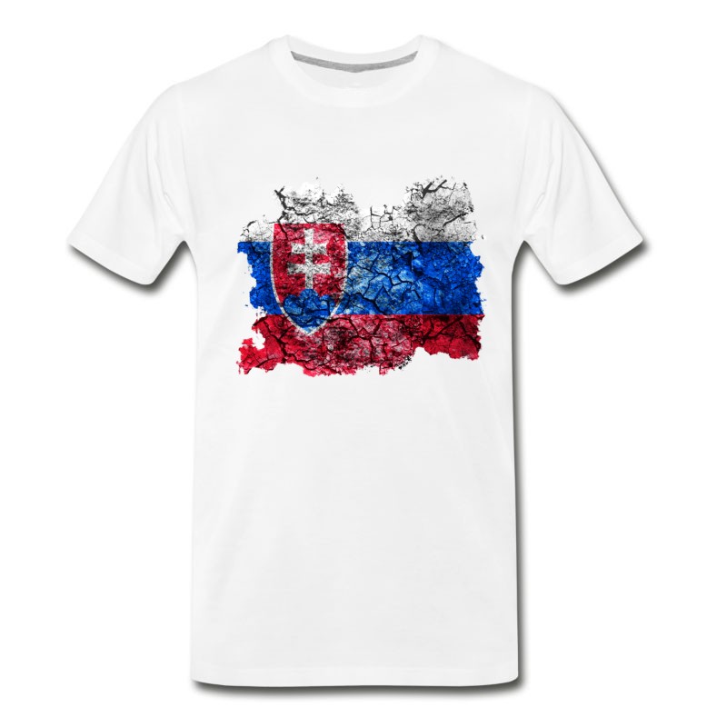 Men's Slovakia Vintage Flag T-Shirt