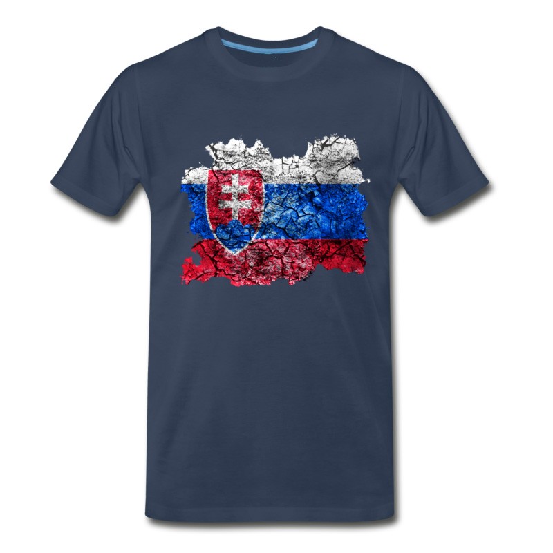 Men's Slovakia Vintage Flag T-Shirt