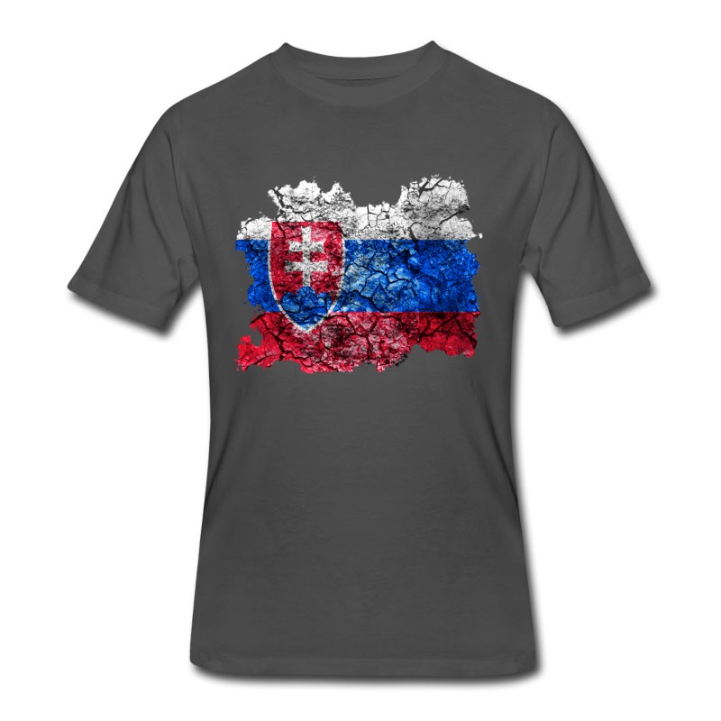 Men's Slovakia Vintage Flag T-Shirt