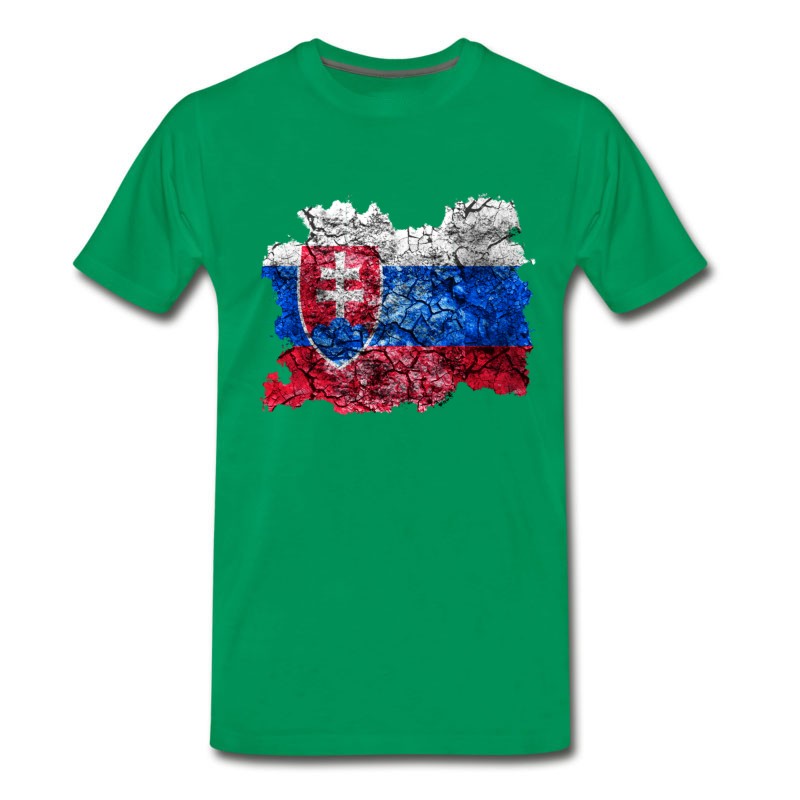 Men's Slovakia Vintage Flag T-Shirt