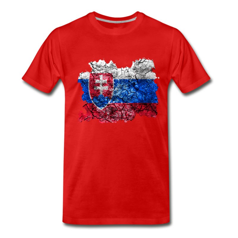 Men's Slovakia Vintage Flag T-Shirt