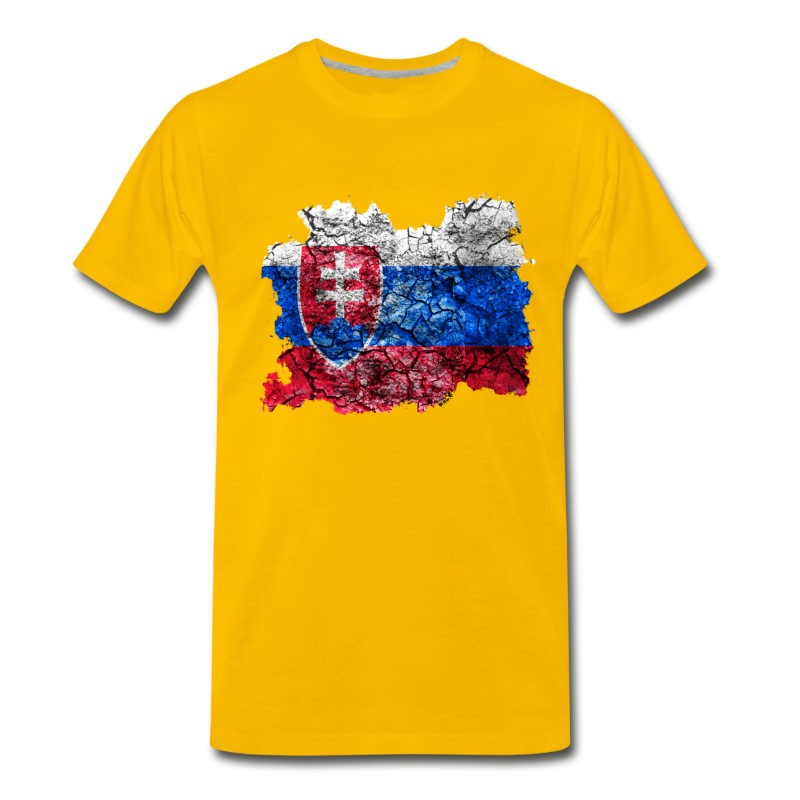 Men's Slovakia Vintage Flag T-Shirt