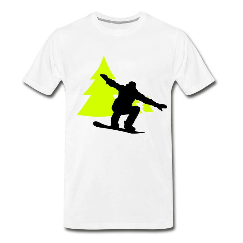 Men's Snowboarder Trees T-Shirt