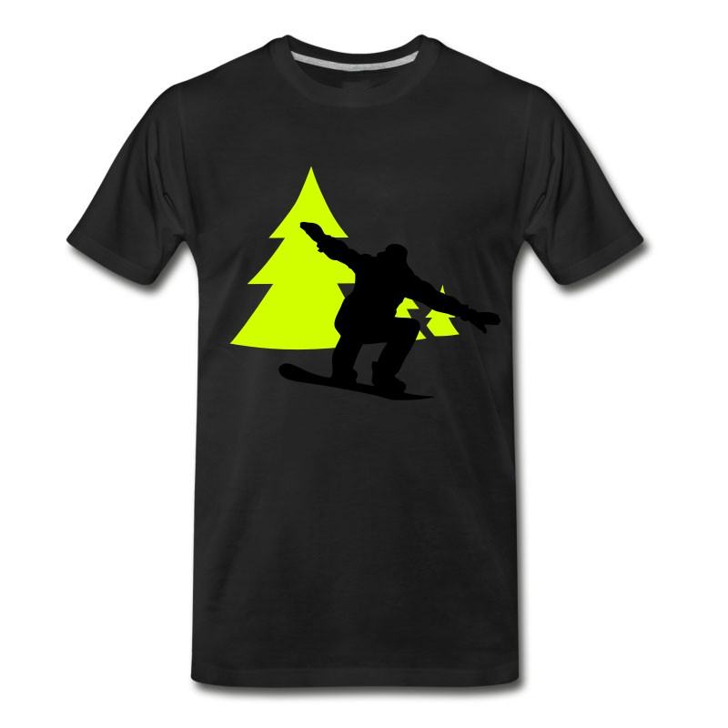 Men's Snowboarder Trees T-Shirt