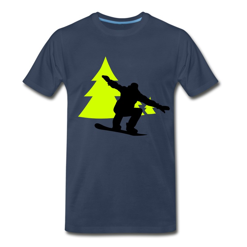 Men's Snowboarder Trees T-Shirt