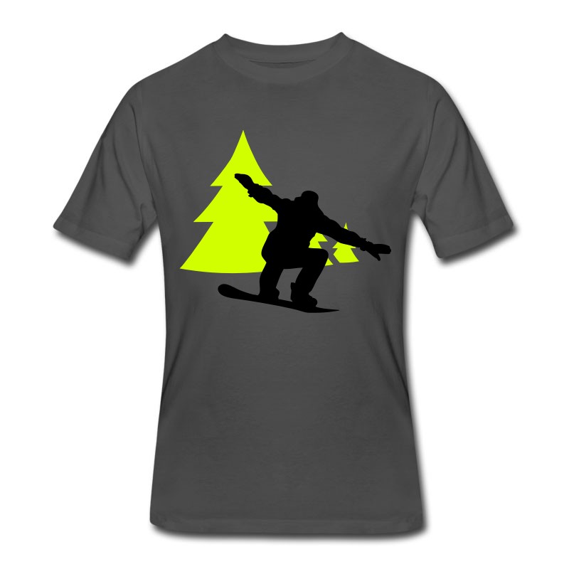 Men's Snowboarder Trees T-Shirt