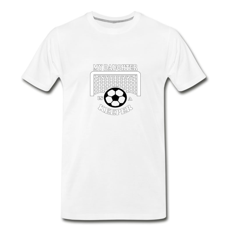 Men's Soccer Football Daughter Keeper T-Shirt