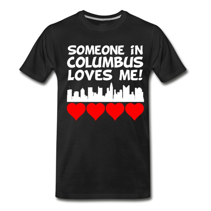 Men's Someone In Columbus Ohio Loves Me T-Shirt