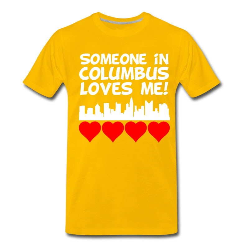 Men's Someone In Columbus Ohio Loves Me T-Shirt