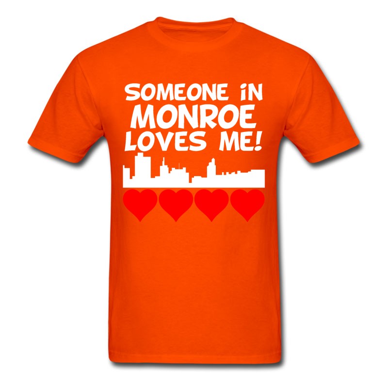 Men's Someone In Monroe Louisiana Loves Me T-Shirt