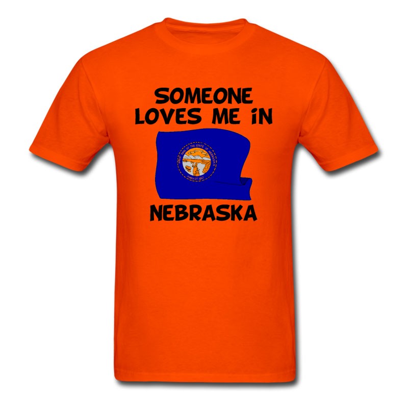 Men's Someone In Nebraska Loves Me T-Shirt