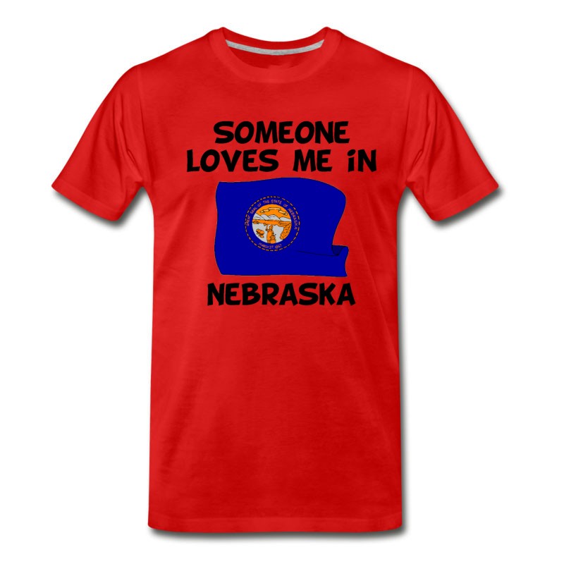 Men's Someone In Nebraska Loves Me T-Shirt