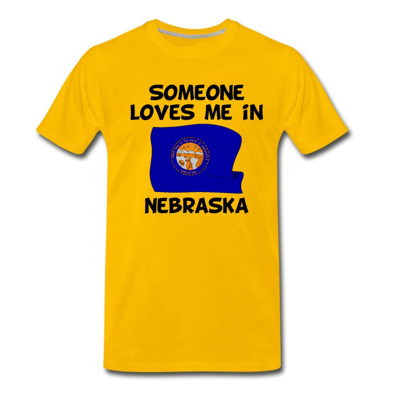 Men's Someone In Nebraska Loves Me T-Shirt