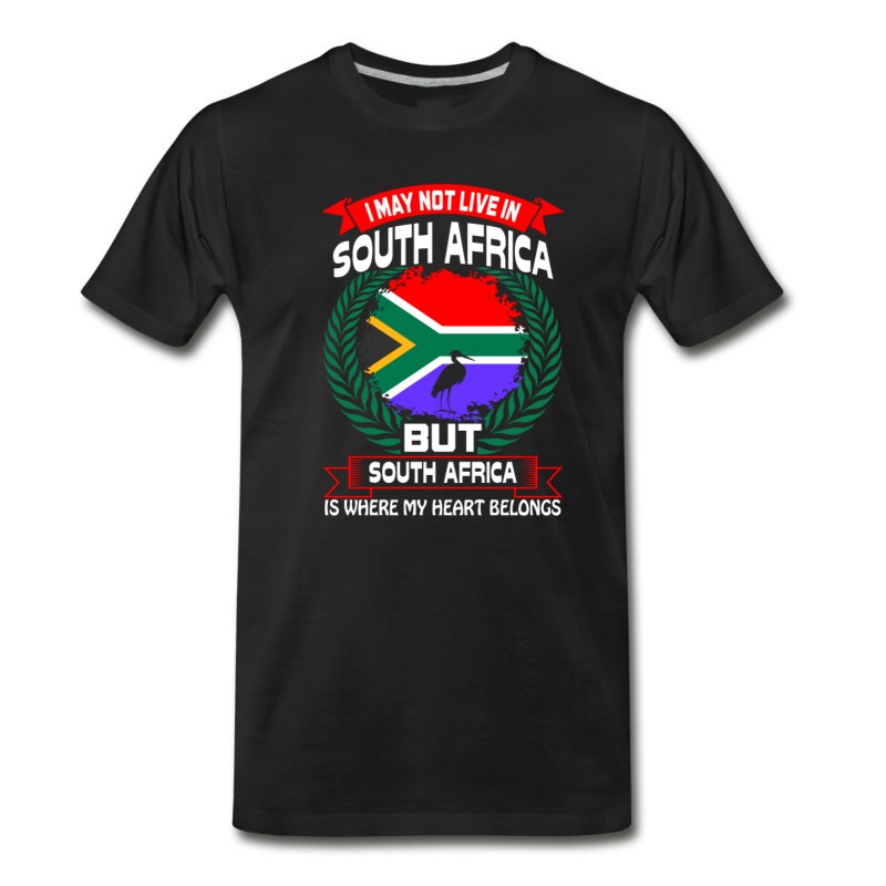 Men's South Africa Is Where My Heart Belongs Country Tee T-Shirt