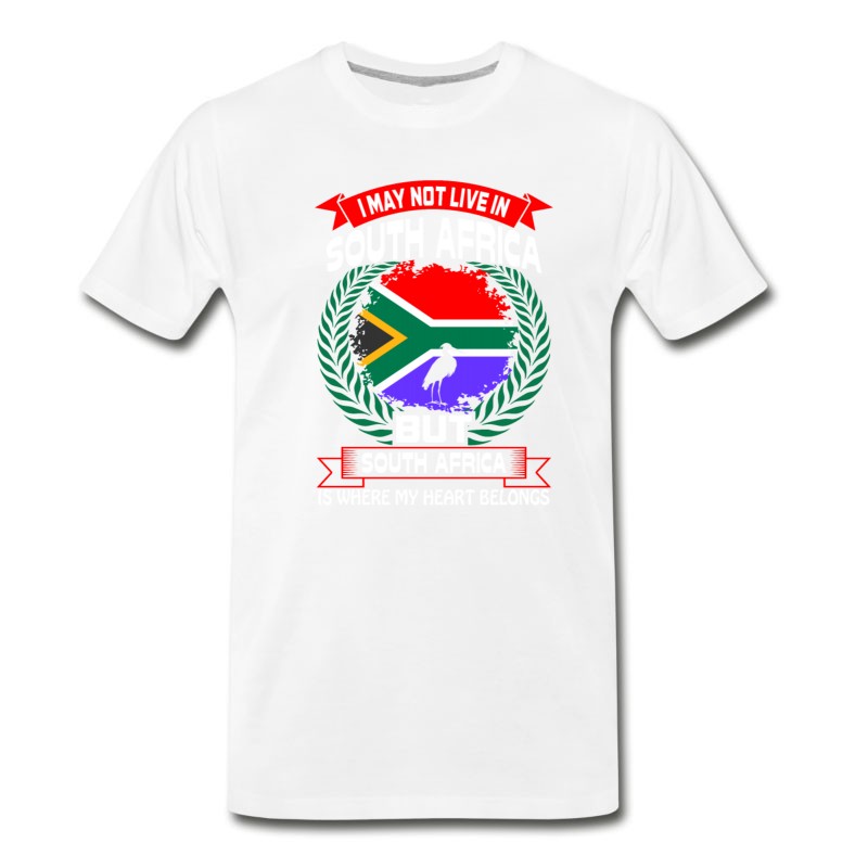 Men's South Africa Is Where My Heart Belongs Country Tee T-Shirt