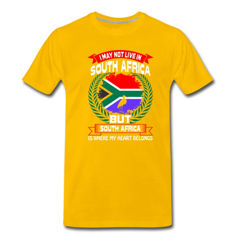 Men's South Africa Is Where My Heart Belongs Country Tee T-Shirt