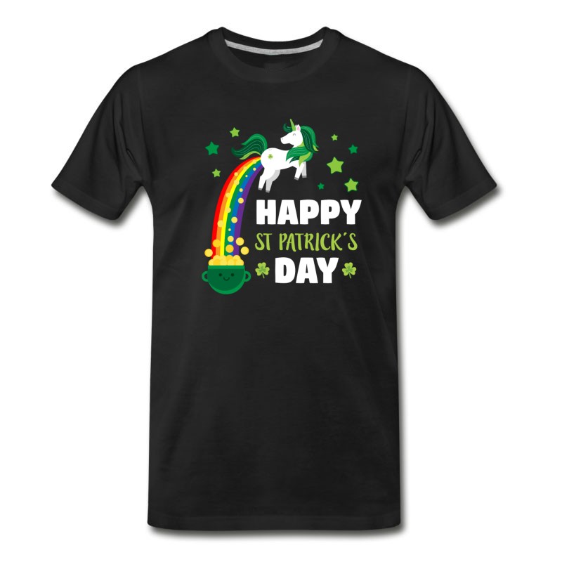 Men's St Patricks Day Shamrock Costume Funny Gift Beer T-Shirt