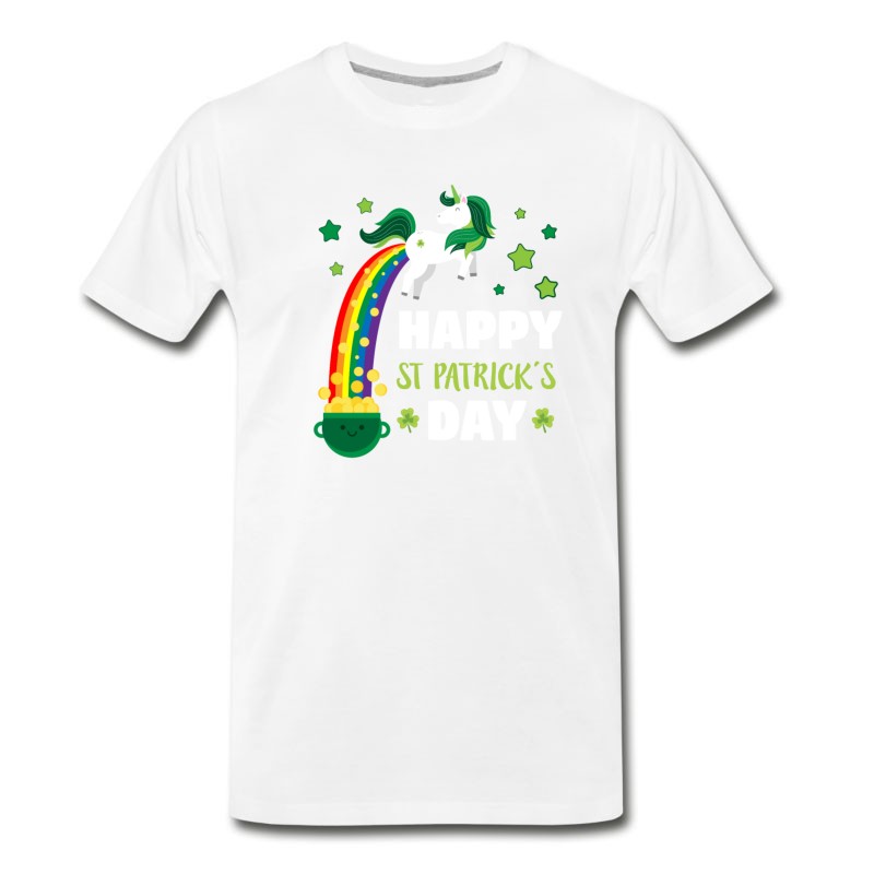 Men's St Patricks Day Shamrock Costume Funny Gift Beer T-Shirt