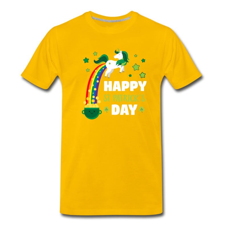 Men's St Patricks Day Shamrock Costume Funny Gift Beer T-Shirt