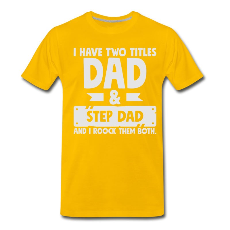 Men's Step Dad Rocks - Father's Day Gift Shirt T-Shirt