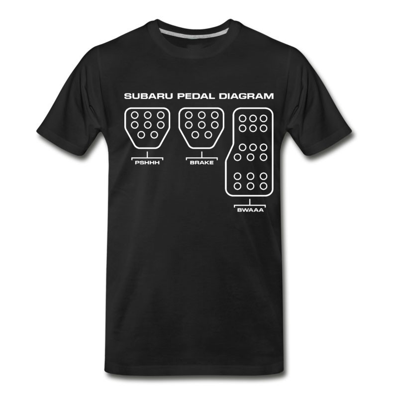 Men's Subaru Pedal Diagram T-Shirt