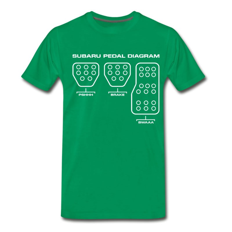 Men's Subaru Pedal Diagram T-Shirt