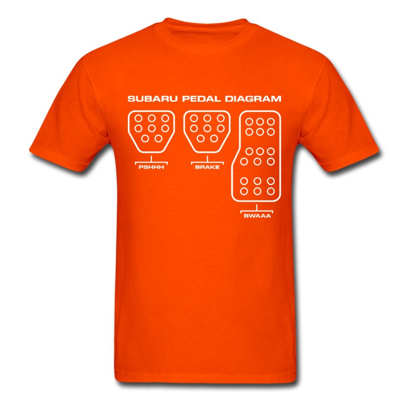 Men's Subaru Pedal Diagram T-Shirt