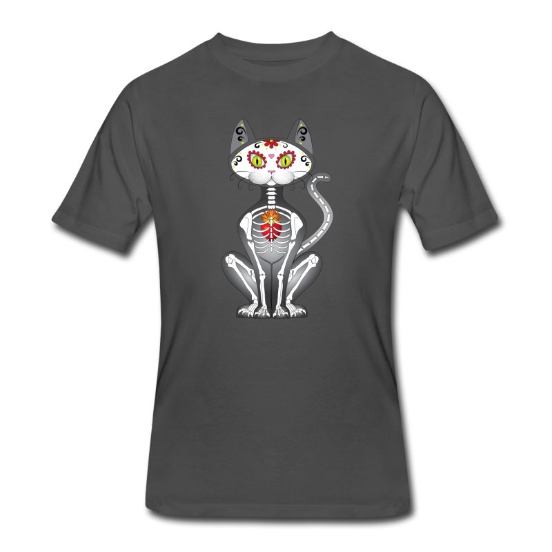 Men's Sugar Skull Cat T-Shirt