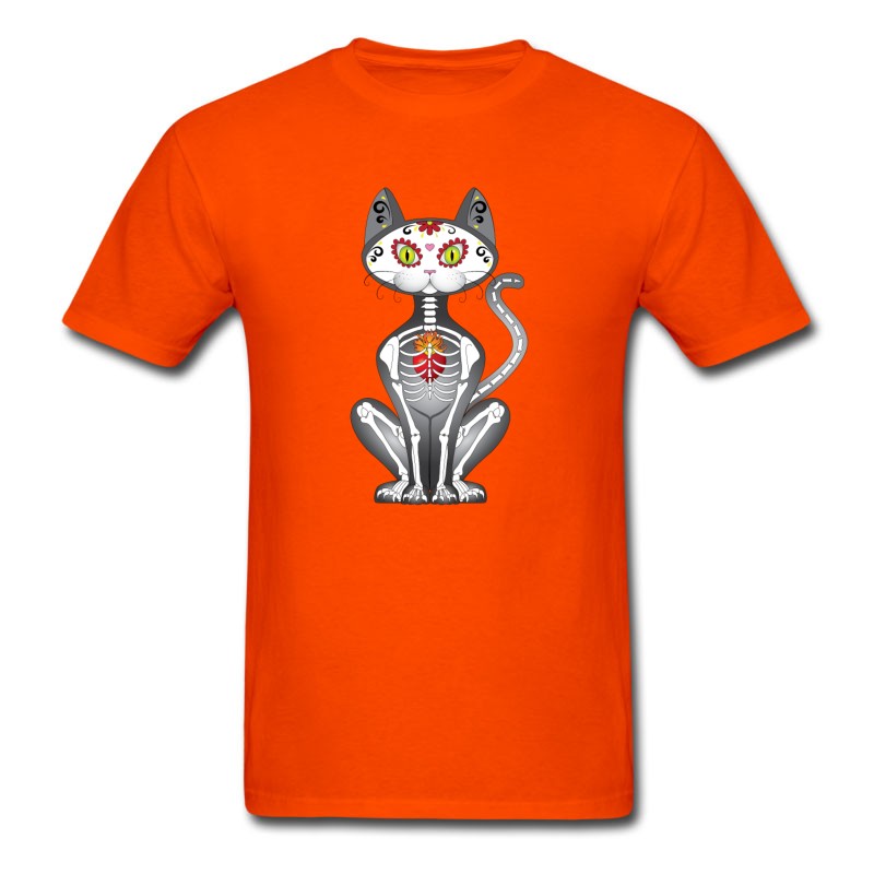 Men's Sugar Skull Cat T-Shirt