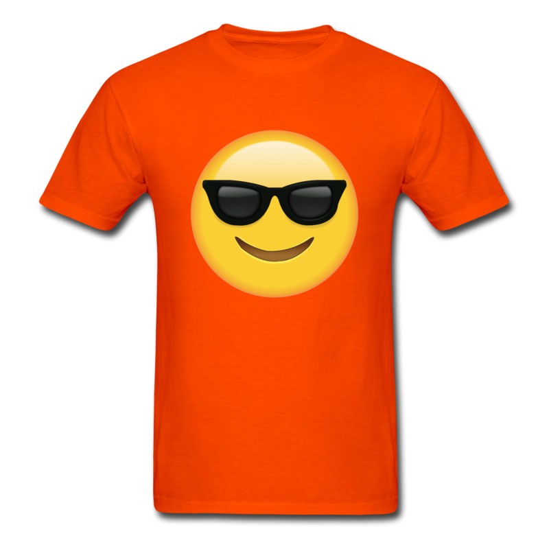 Men's Sunglasses Emoticon T-Shirt