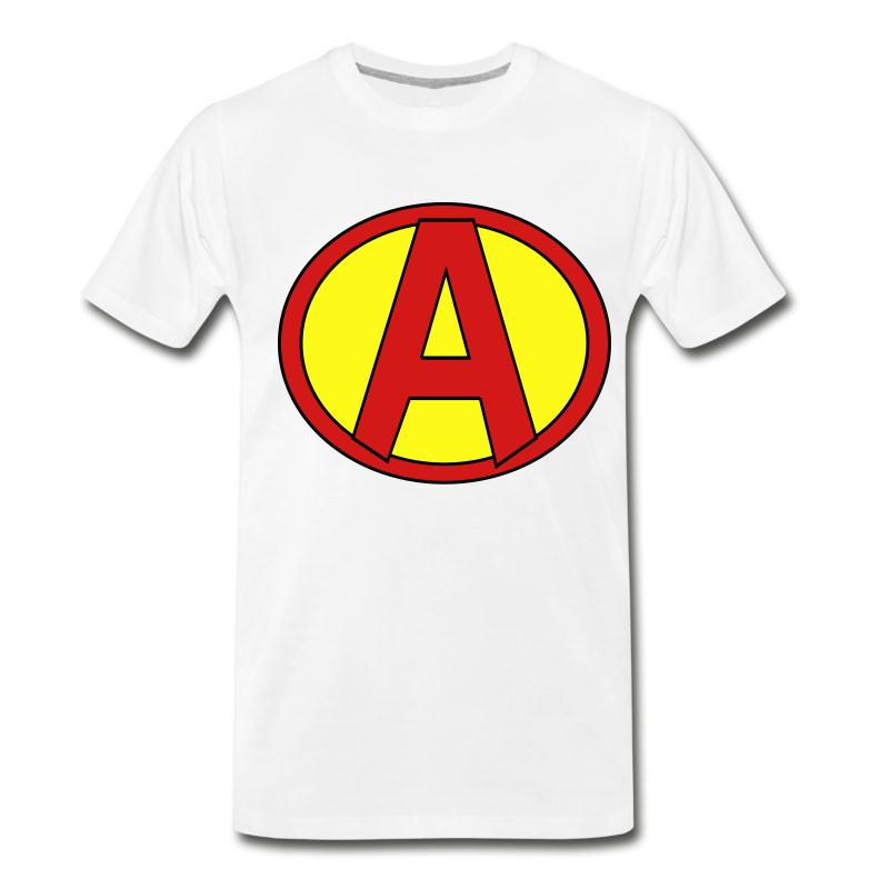 Men's Super, Hero, Heroine, Initials, A T-Shirt