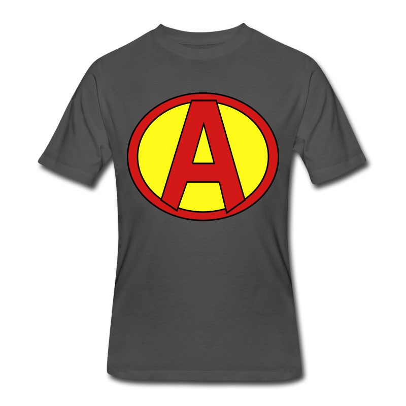 Men's Super, Hero, Heroine, Initials, A T-Shirt