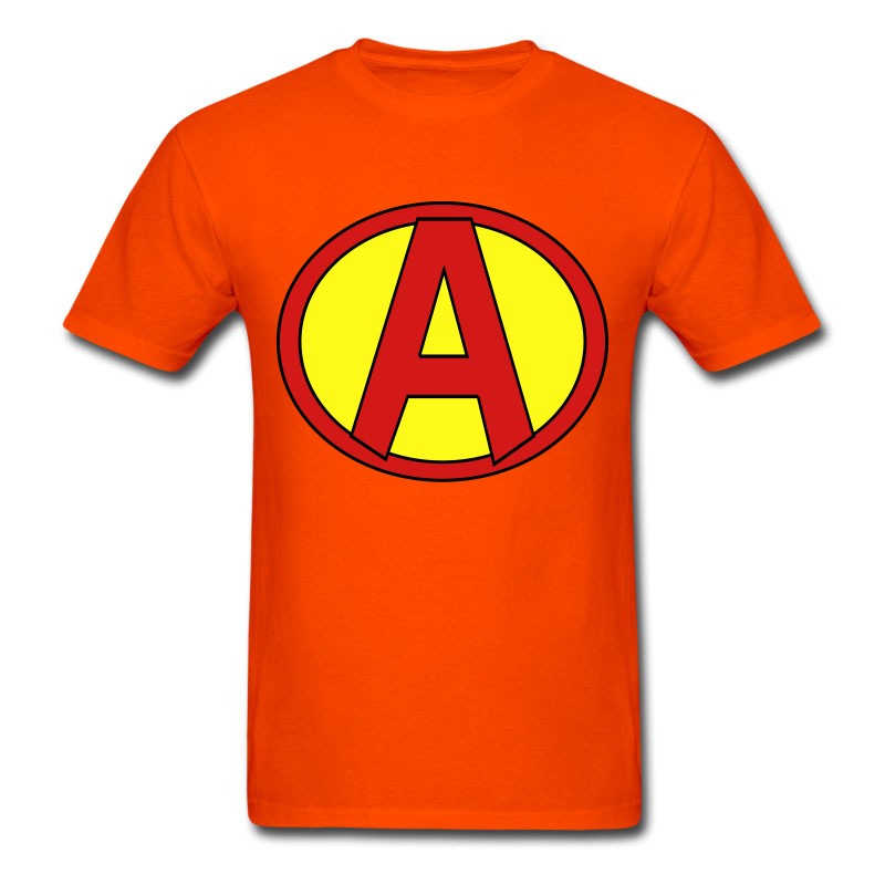 Men's Super, Hero, Heroine, Initials, A T-Shirt