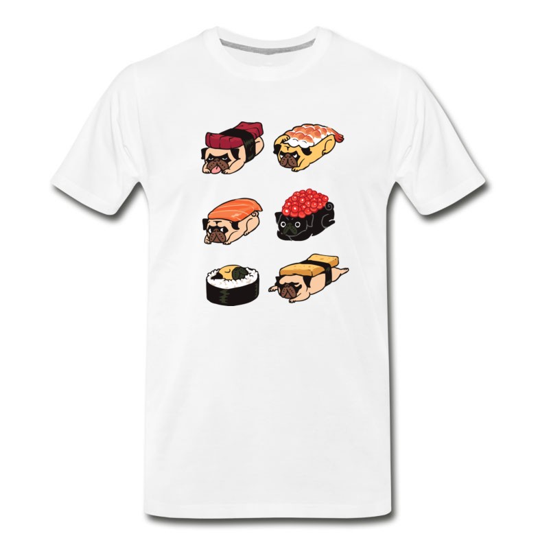 Men's Sushi Pug T-Shirt