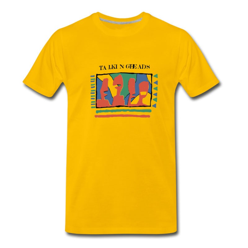 Men's Talking Heads Yellow 80 S T-Shirt